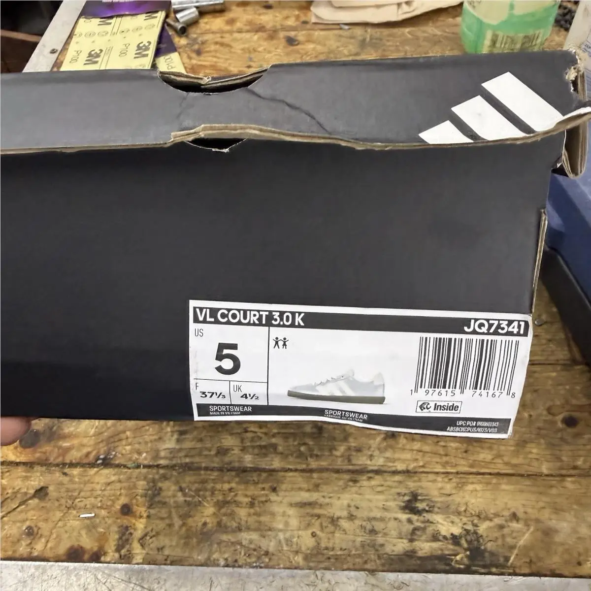 Adidas shoes - adidas Vl Court - Court - ID8797 - Silver (UPC: 197615741678) 7