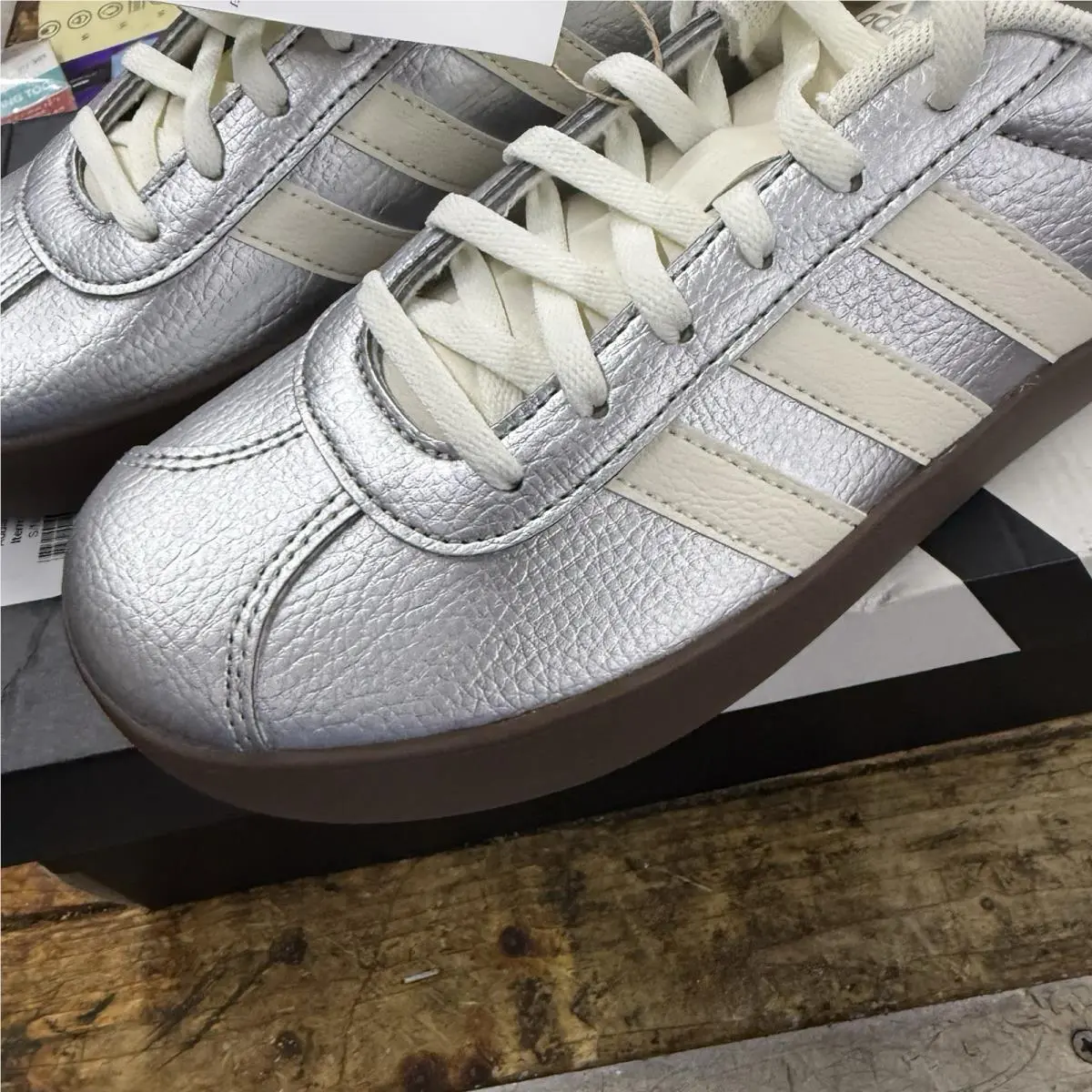 Adidas shoes - adidas Vl Court - Court - ID8797 - Silver (UPC: 197615741678) 1