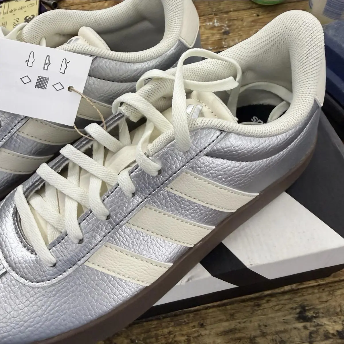 Adidas shoes - adidas Vl Court - Court - ID8797 - Silver (UPC: 197615741678) 2