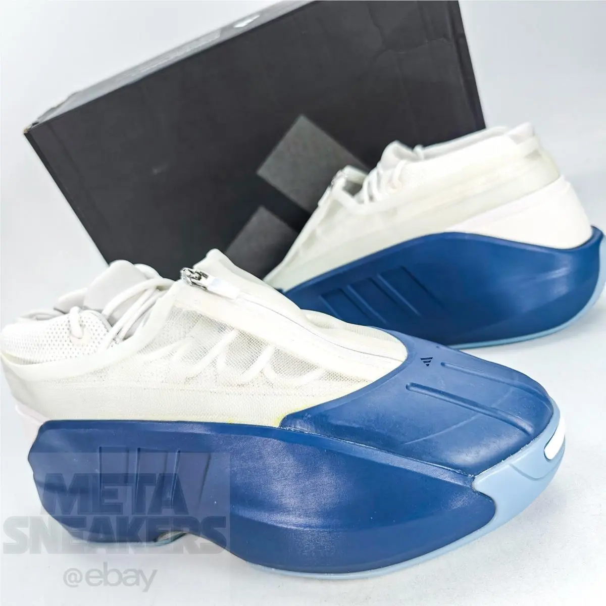 US 12 Men`s Blue Ink Black Basketball Retro Crazy Iiinfinity JH6815 by Adidas
