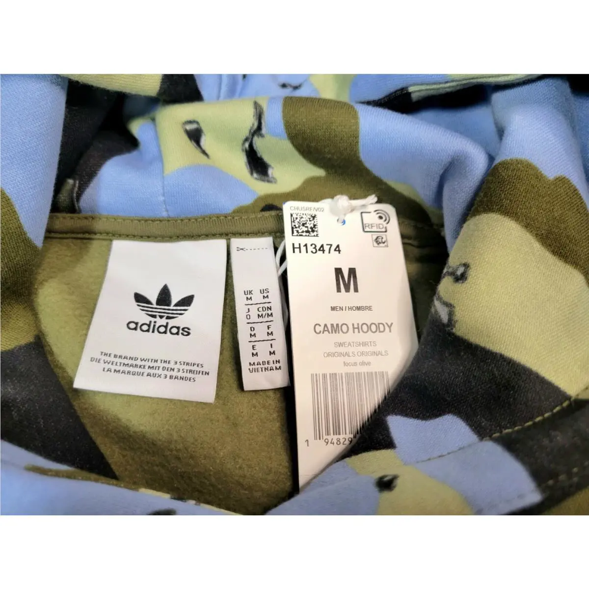 Adidas clothing - H13474 - H13474 - Olive Green Blue 5