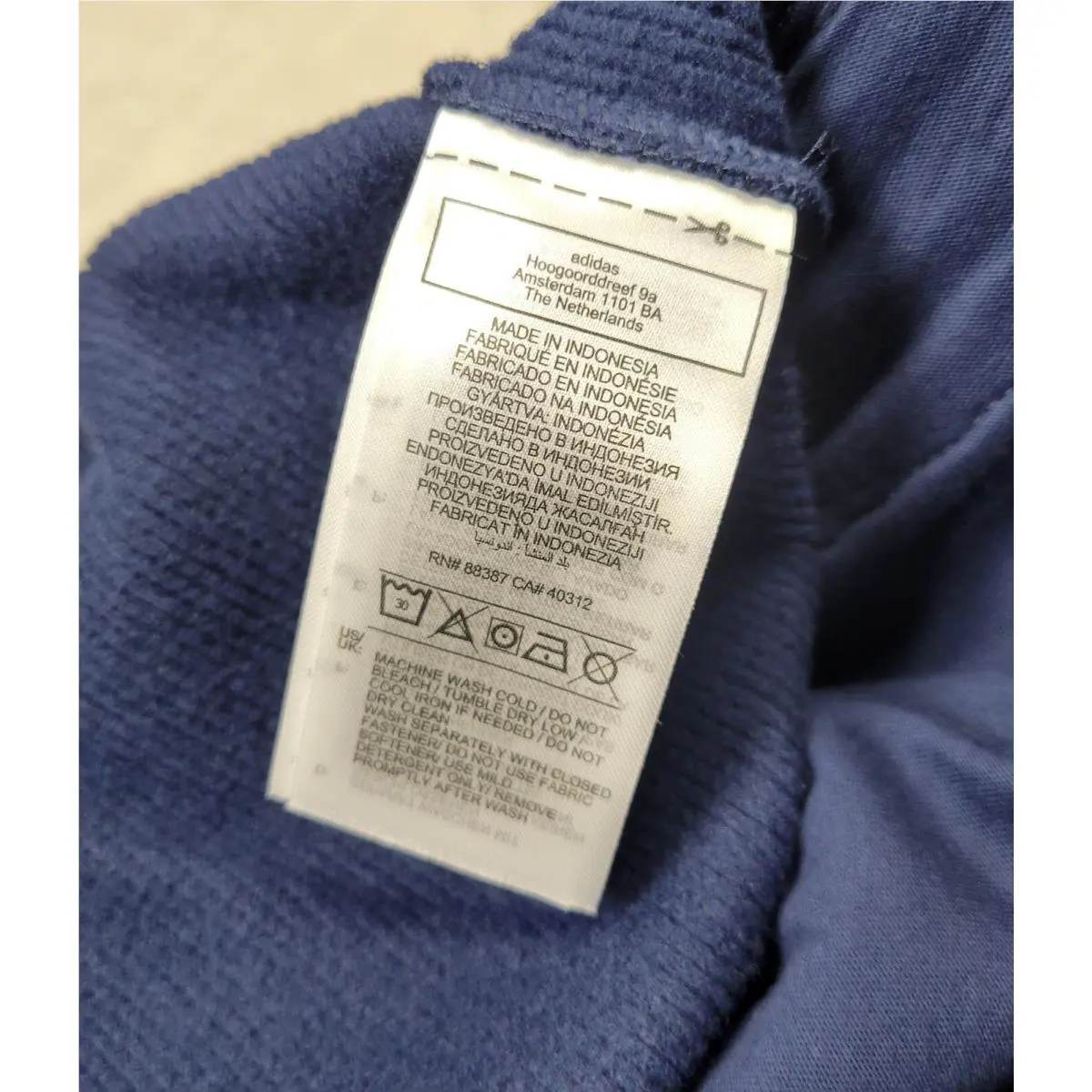 Adidas clothing - Adidas Essentials Waffle Knit Pants - IY2305 - Blue 9