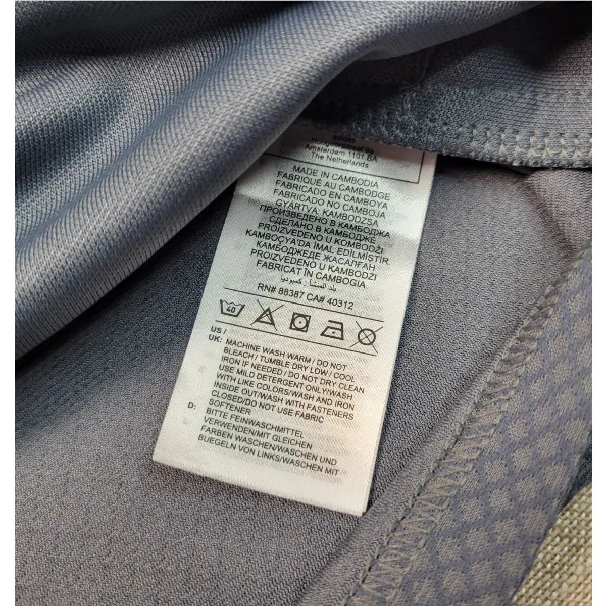 Adidas clothing - Gray White 17