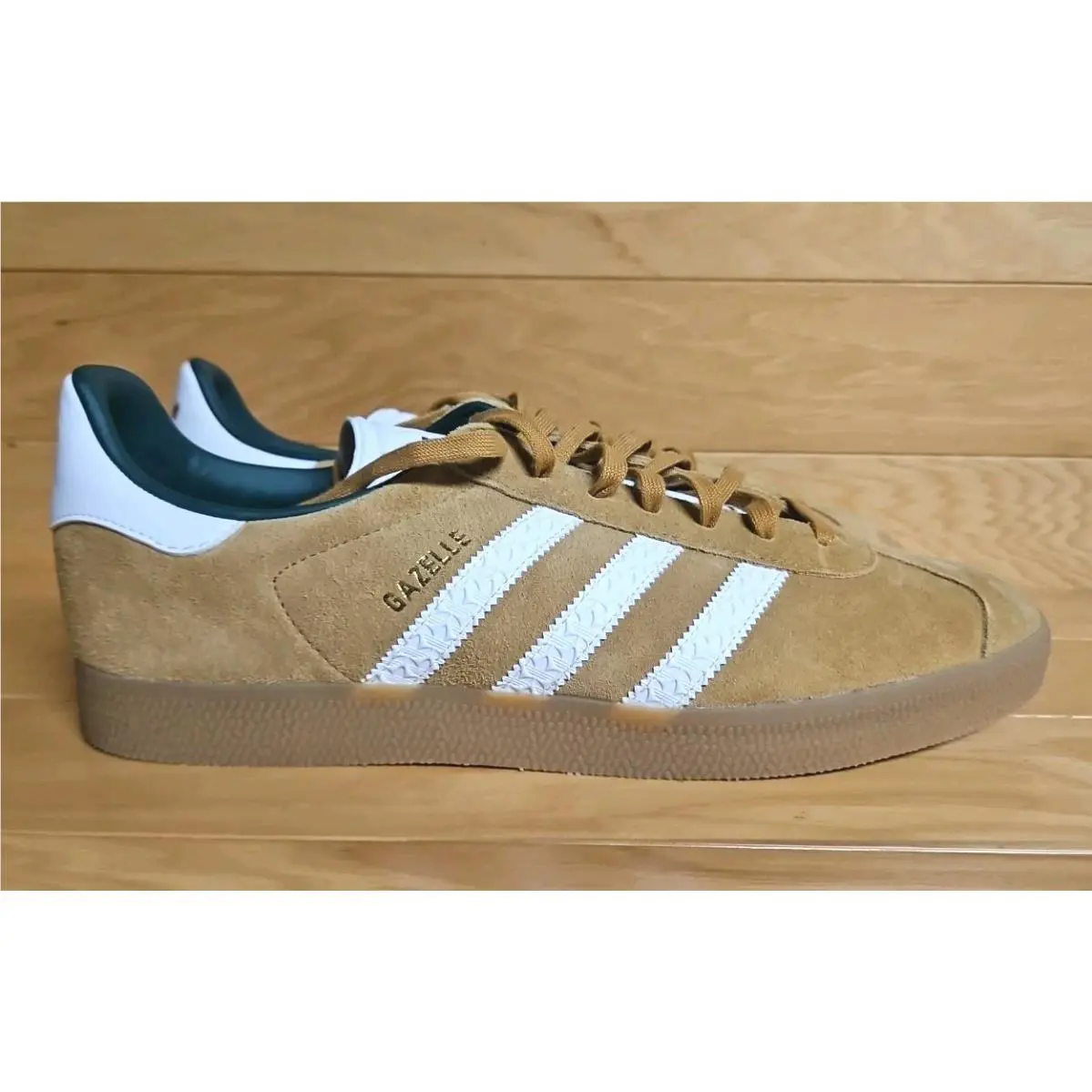 Adidas Gazelle Originals Size 13 Mesa Tan White Mens Shoe Sneaker ID7990