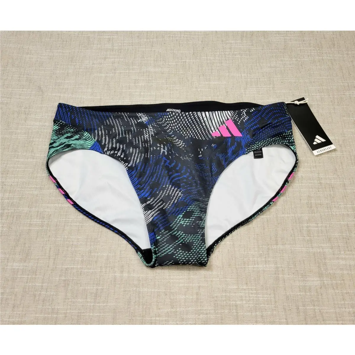 Adidas Pro Elite Distance Briefs XL Womens 2023 Black Blue Pink Running Adizero