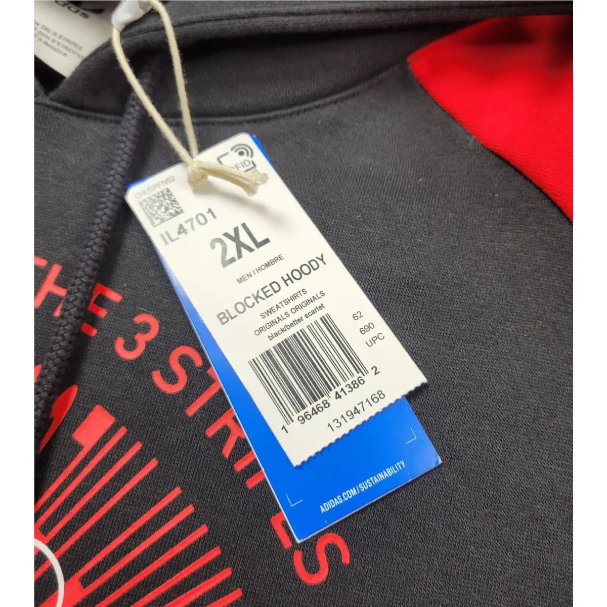 Adidas clothing - Red Black 14