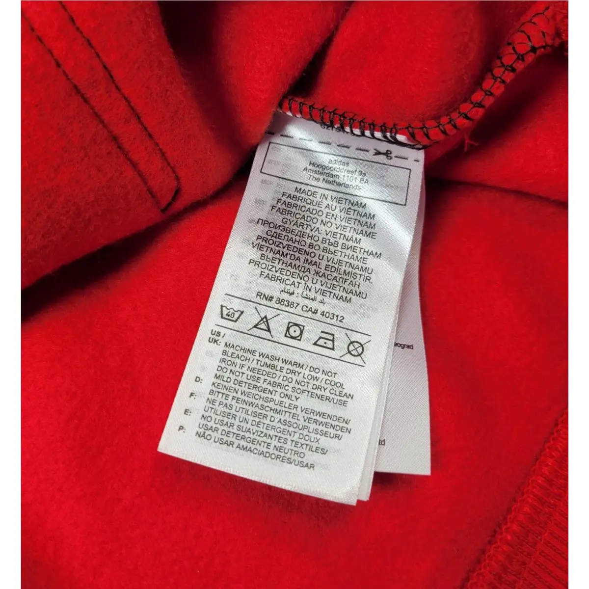 Adidas clothing - Red Black 20