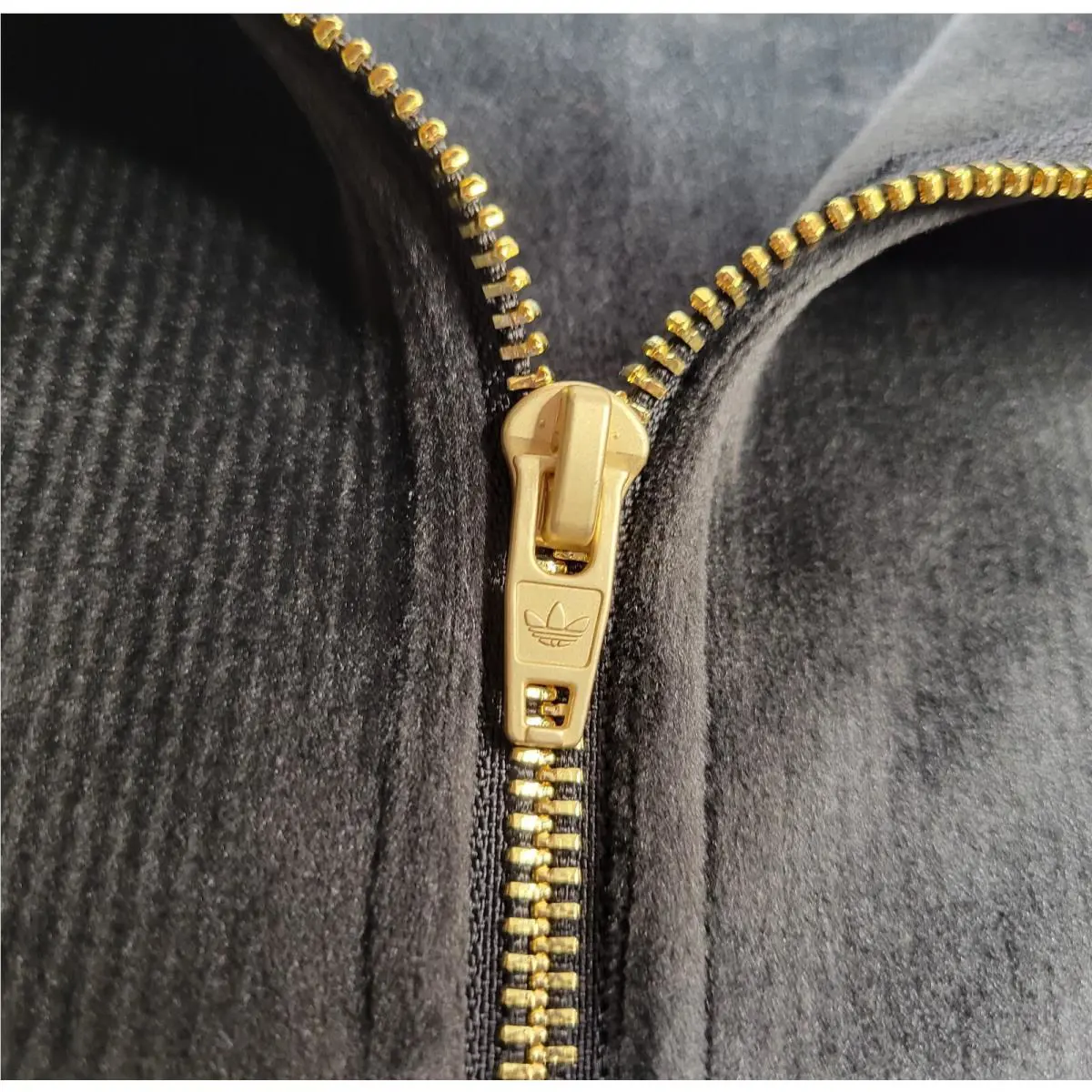 Adidas clothing - Adidas X Tyshawn Jones Track Jacket Velour - HN1842 - Black Blue Gold 3