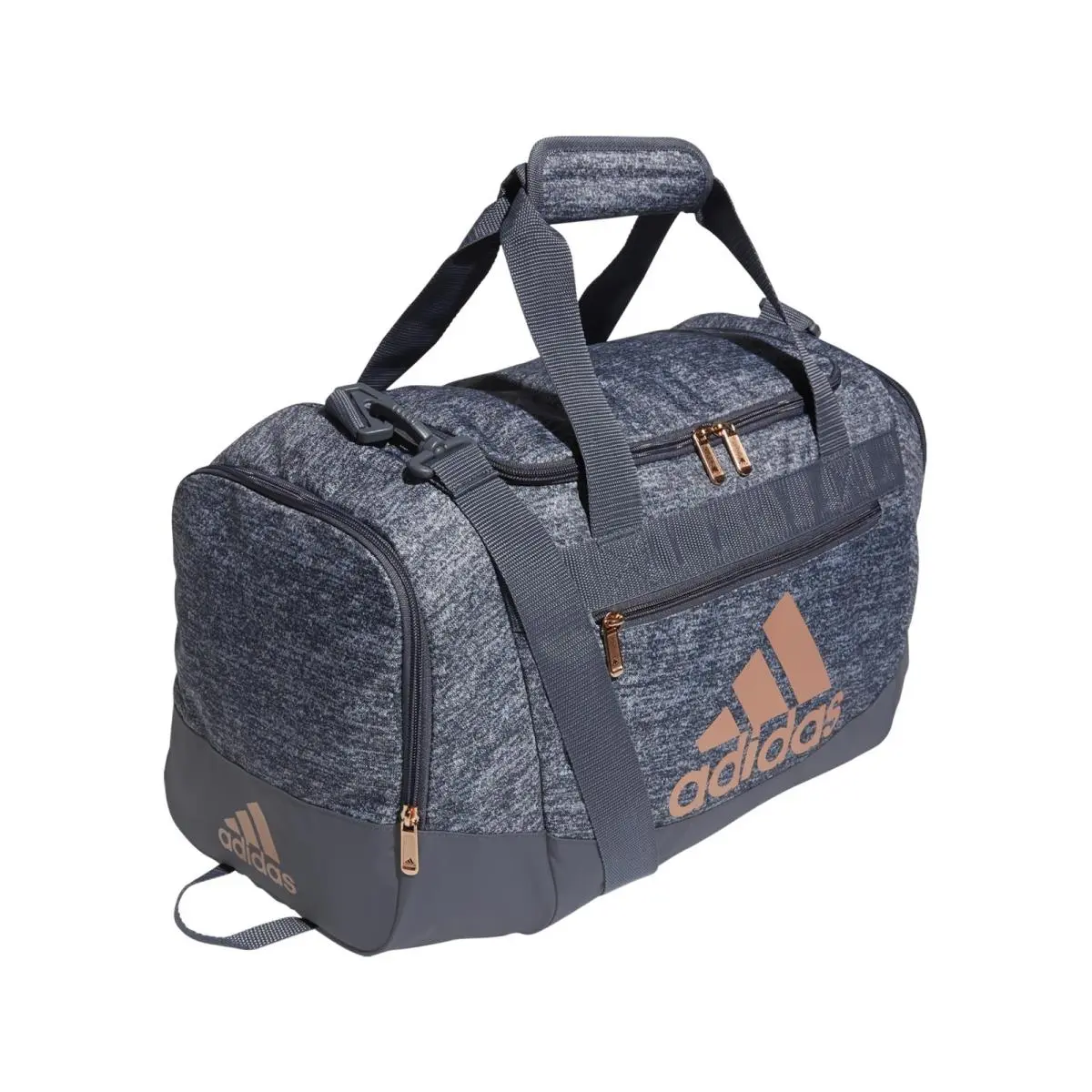 Adidas Defender 4 Small Duffel Bag Jersey Onix Grey/rose Gold/onix Grey