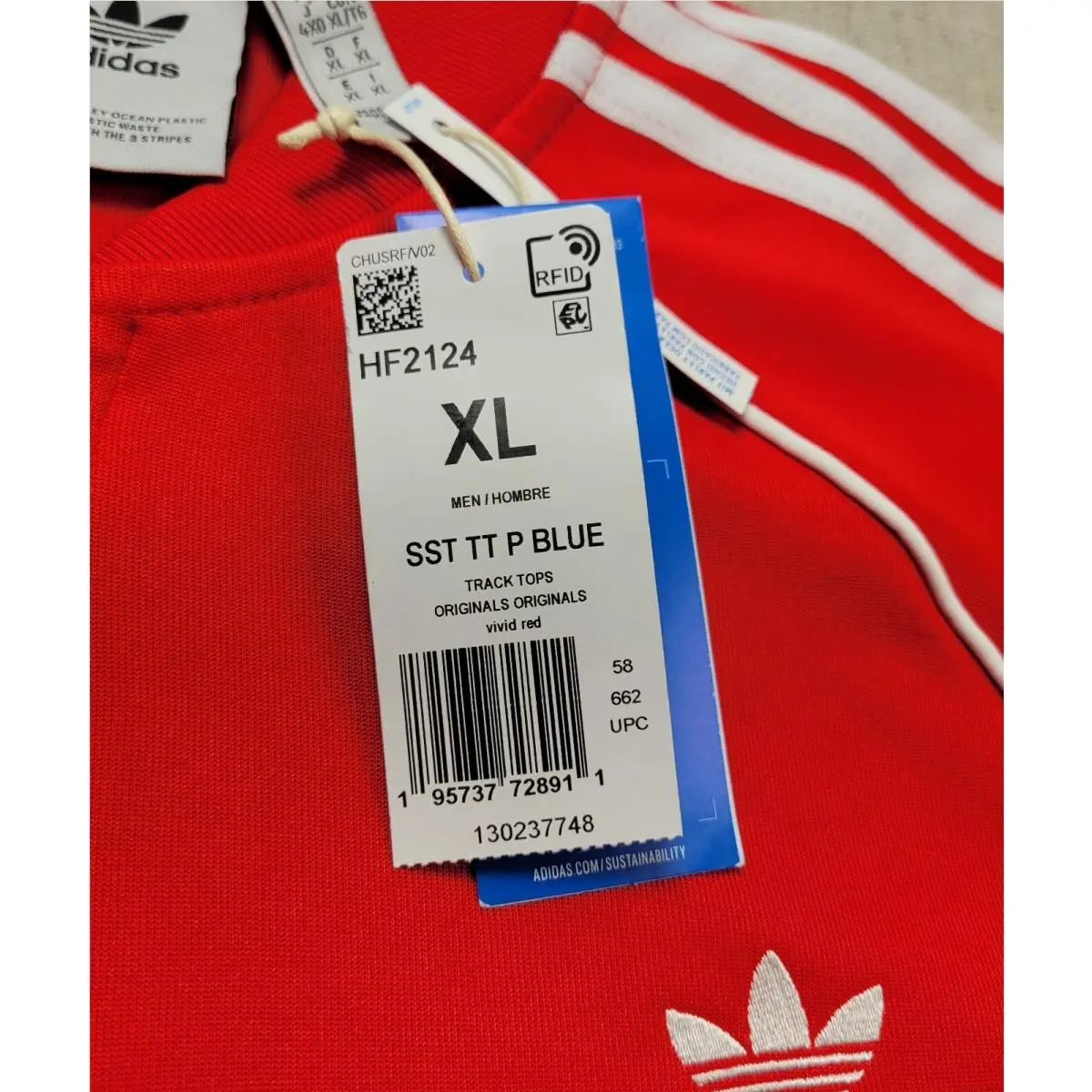 Adidas clothing - Adidas Superstar Track Jacket - Superstar Track Jacket - HF2124 - Red White 8