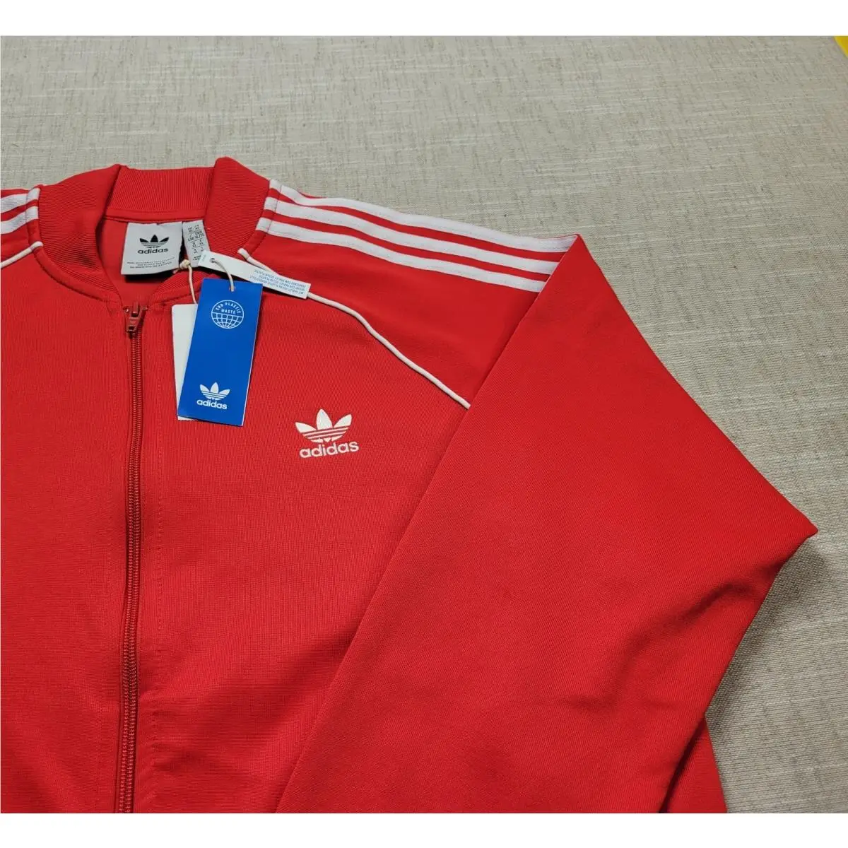 Adidas clothing - Adidas Superstar Track Jacket - Superstar Track Jacket - HF2124 - Red White 1