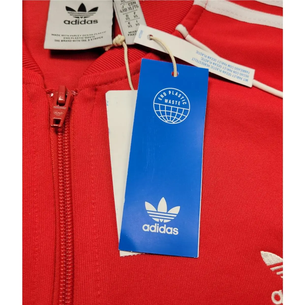 Adidas clothing - Adidas Superstar Track Jacket - Superstar Track Jacket - HF2124 - Red White 7