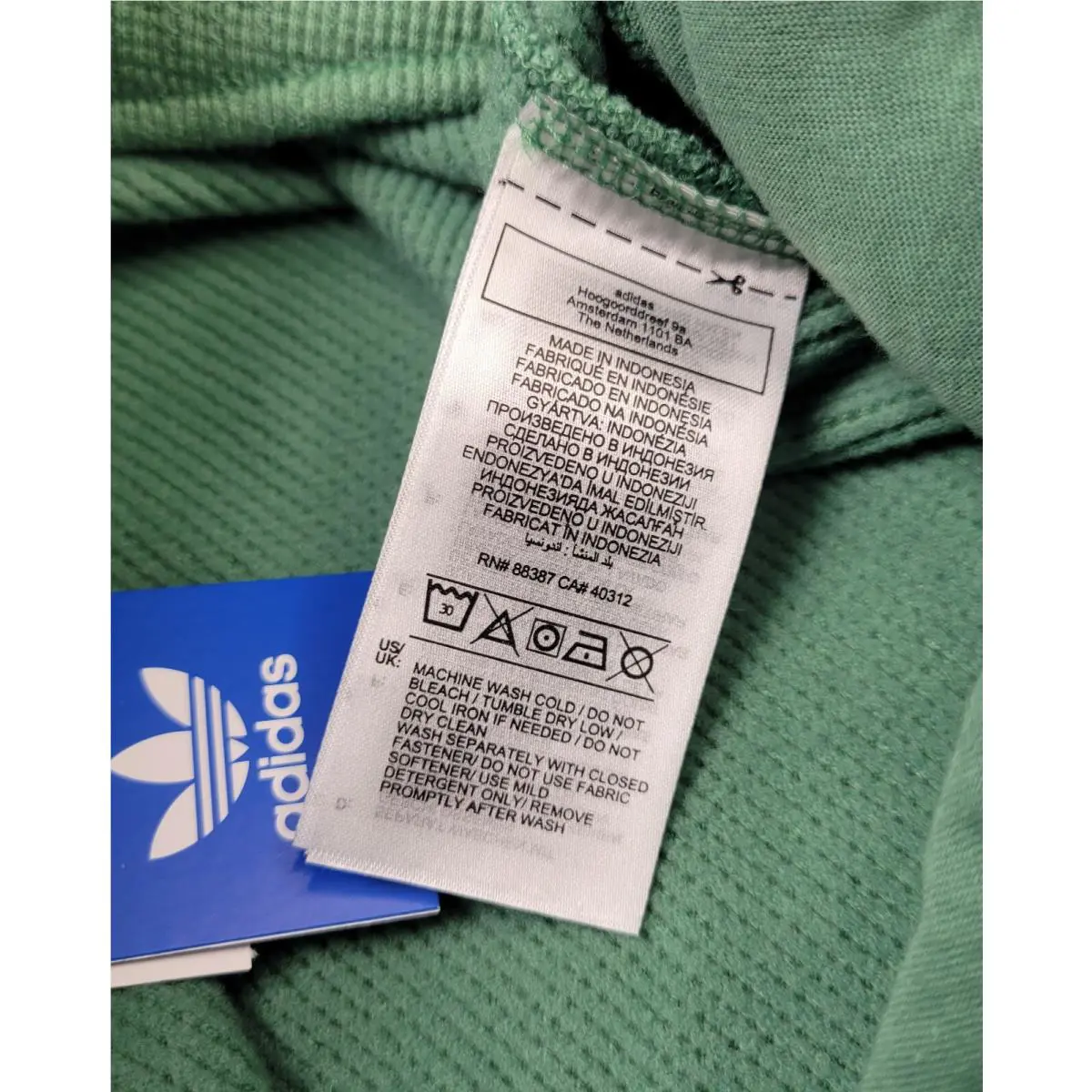 Adidas clothing - Adidas Essentials Waffle Knit Pants - IY2304 - Green 9
