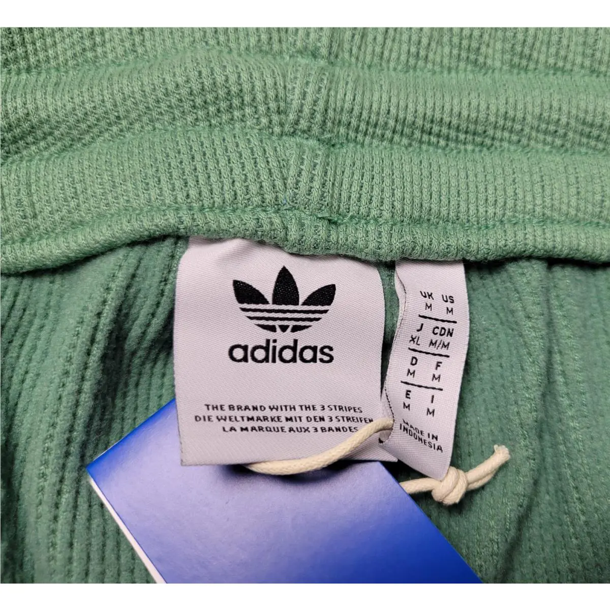 Adidas clothing - Adidas Essentials Waffle Knit Pants - IY2304 - Green 7