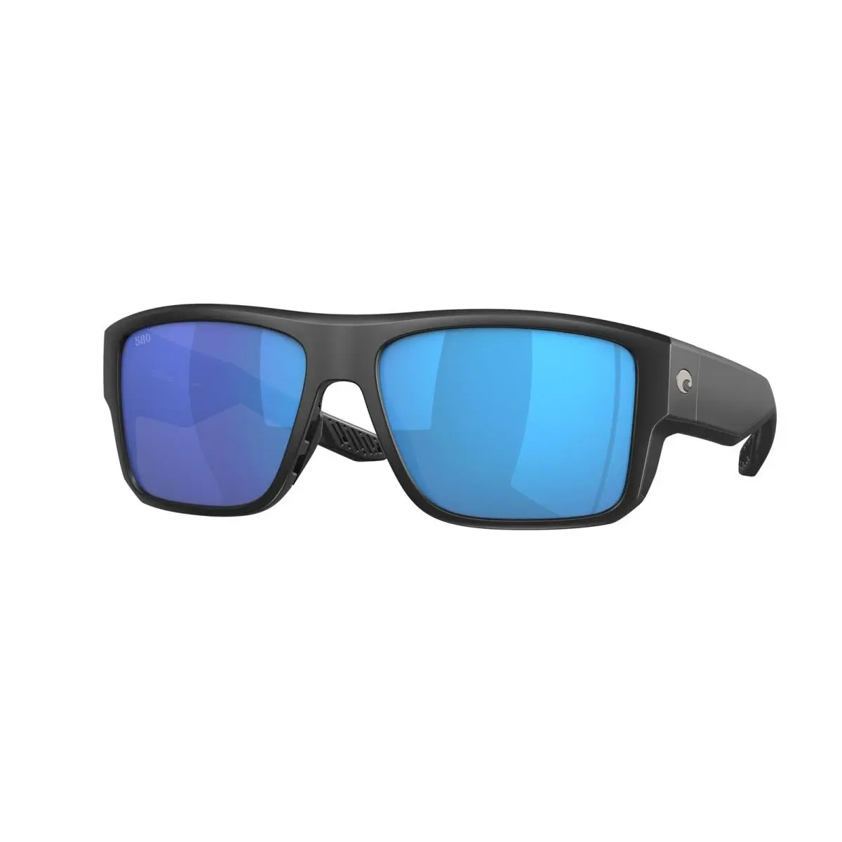 Costa Del Mar Taxman Matte Black w Polarized Blue Mirror Glass 580G Lens Suns