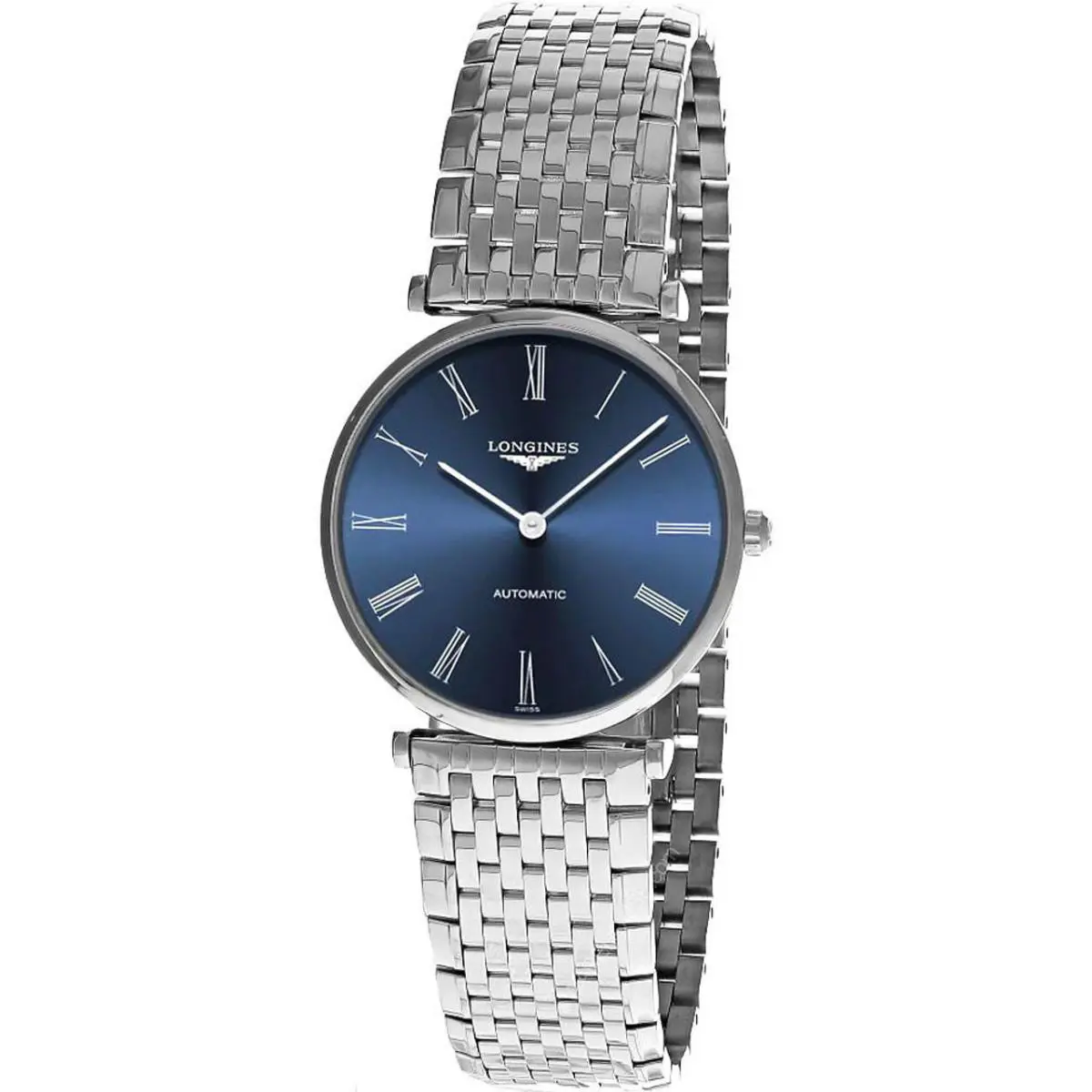 Longines La Grande Classique 36MM Auto Blue Dial SS Women`s Watch L4.908.4.94.6
