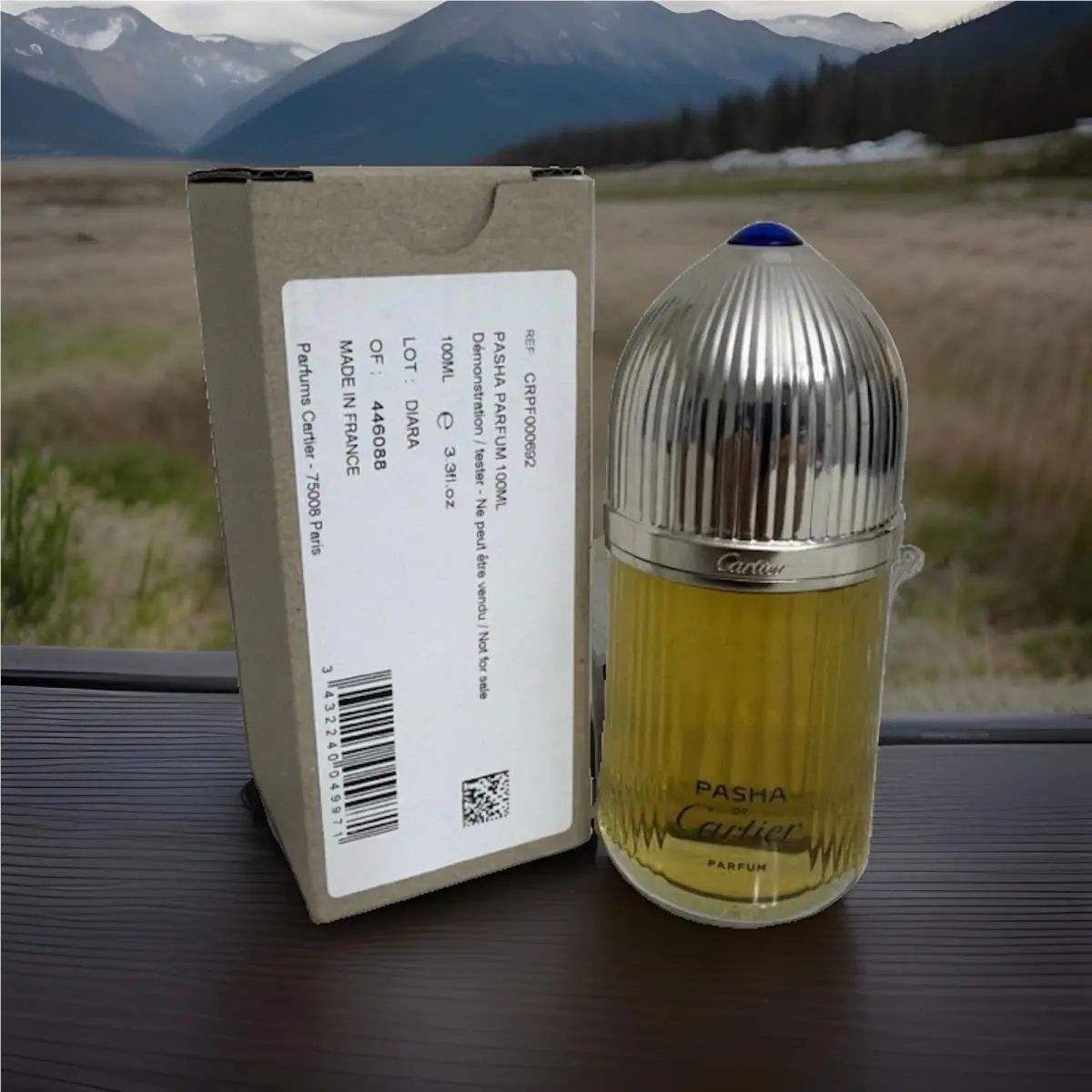 Pasha DE Cartier Parfum 100ml 3.3pz Tester % Made in France