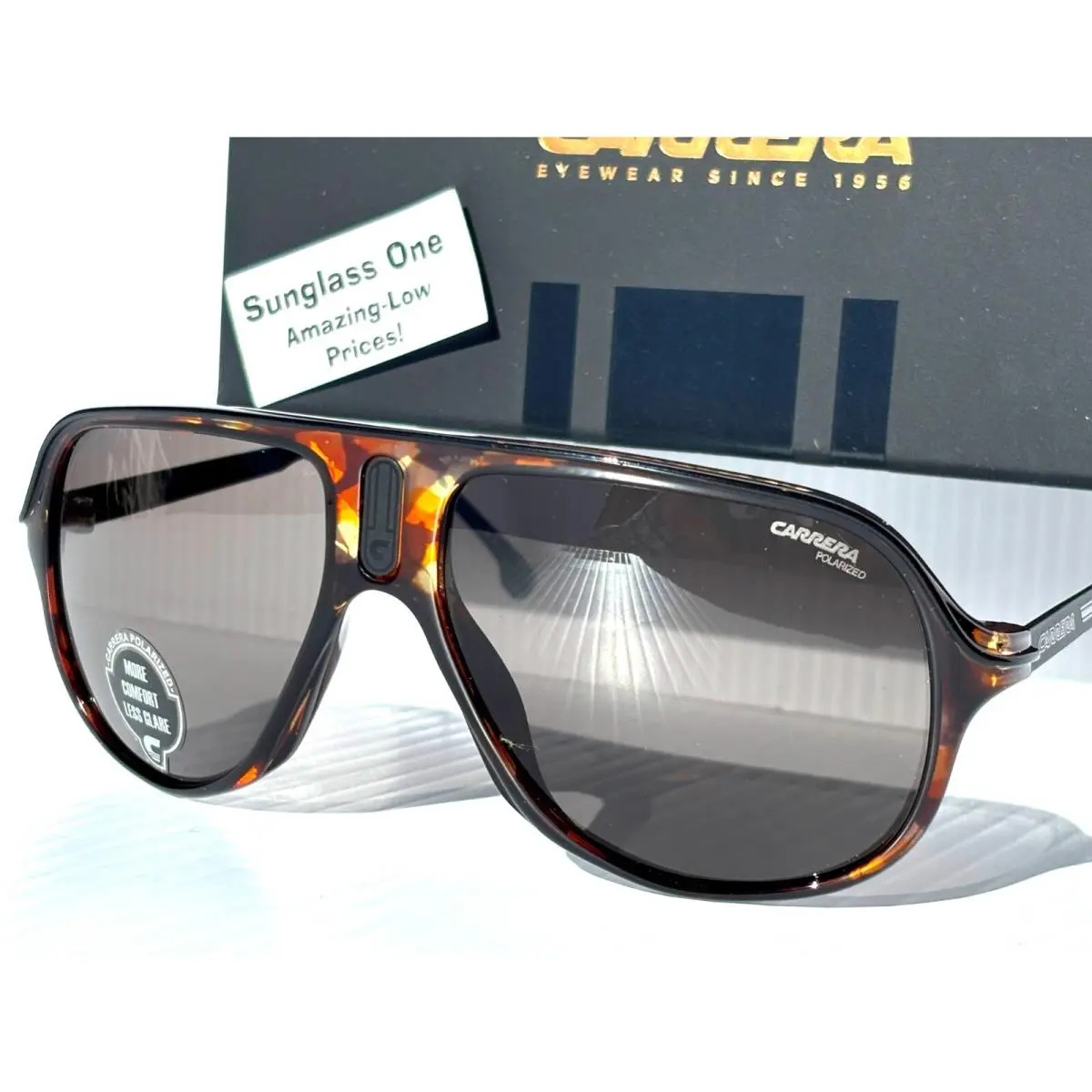Carrera Brown Havana Tortoise Polarized Grey Sunglass SAFARI65 WR9M9
