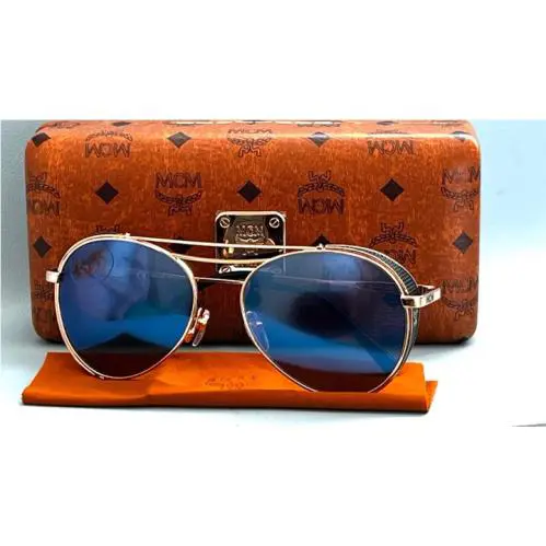 Mcm Italy 101S 002 Aviator Metal Gray Mirrored Sunglasses 9