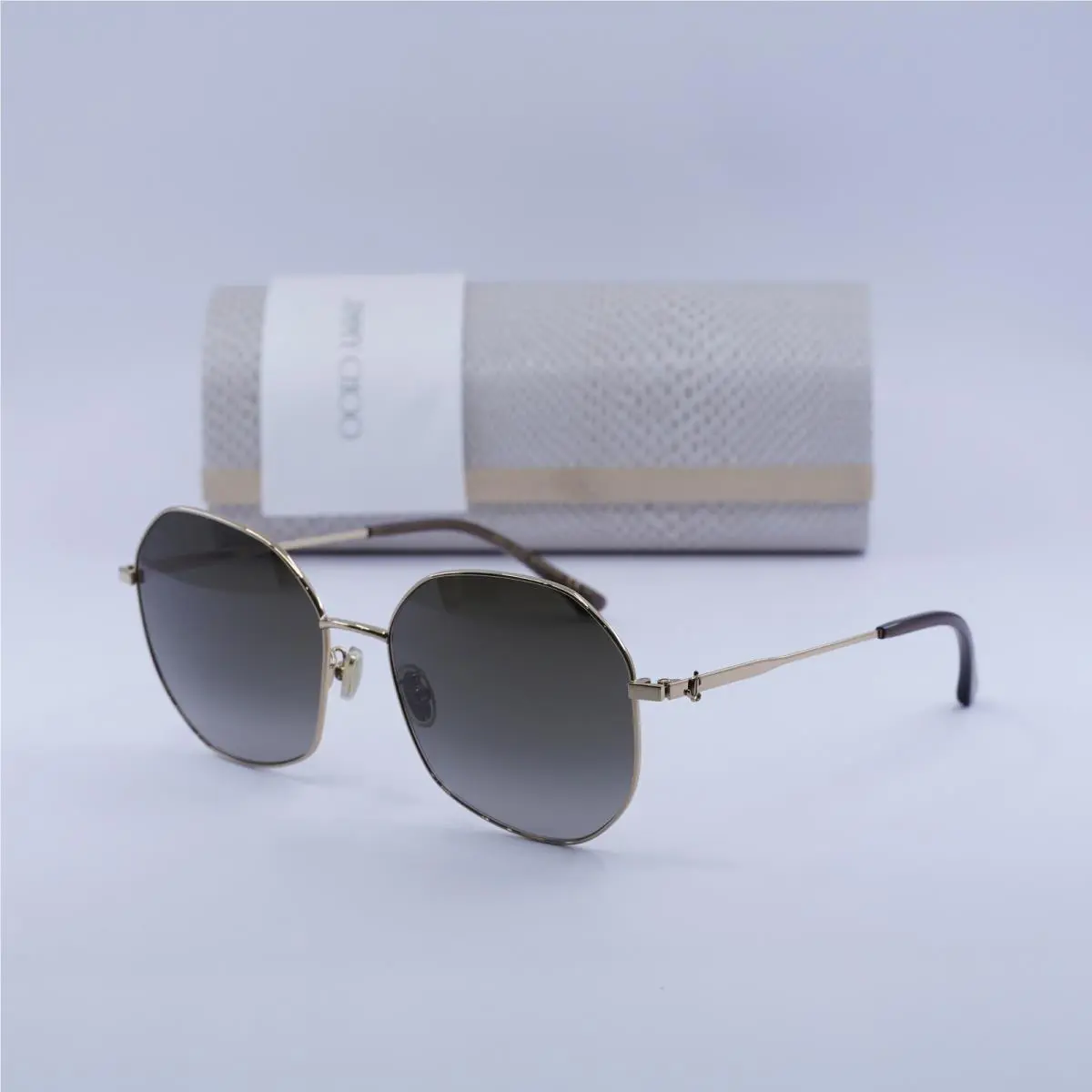 Jimmy Choo Astra/f/sk 0000 HA Rose Gold/brown Gradient 58-17-145 Sunglasses