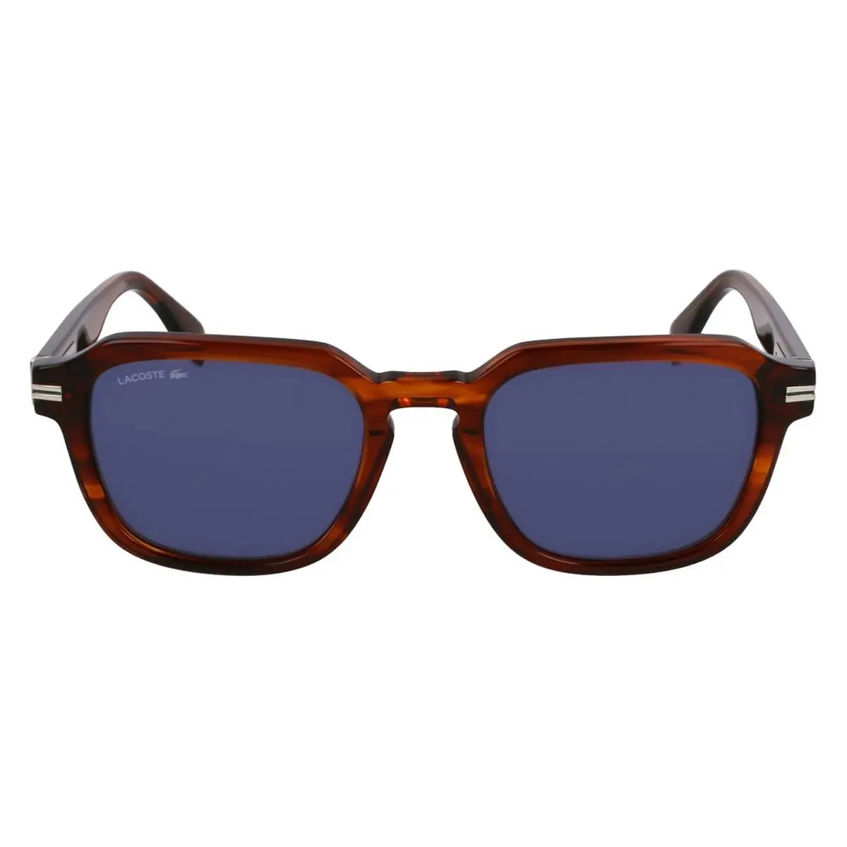 Lacoste L6046S Sunglasses Male Striped Brown 52mm