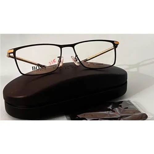 Hugo Boss Eye A 1226/F 146 Rectangular Black Gold Frame Eyeglasses 7