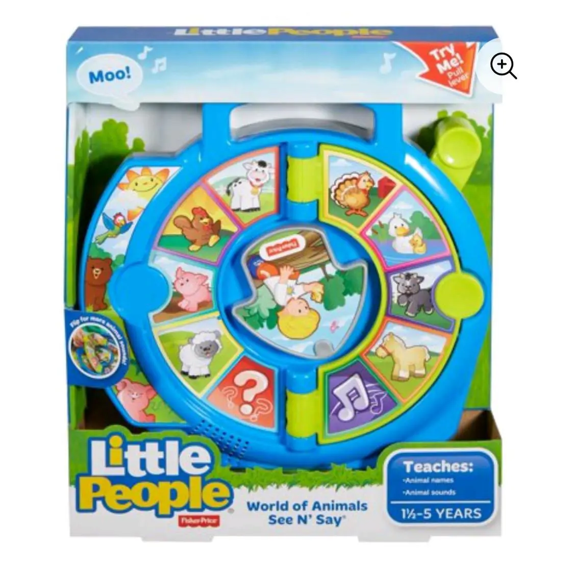 Fisher Price Little People World of Animals See N Say Educational Electronic Toy