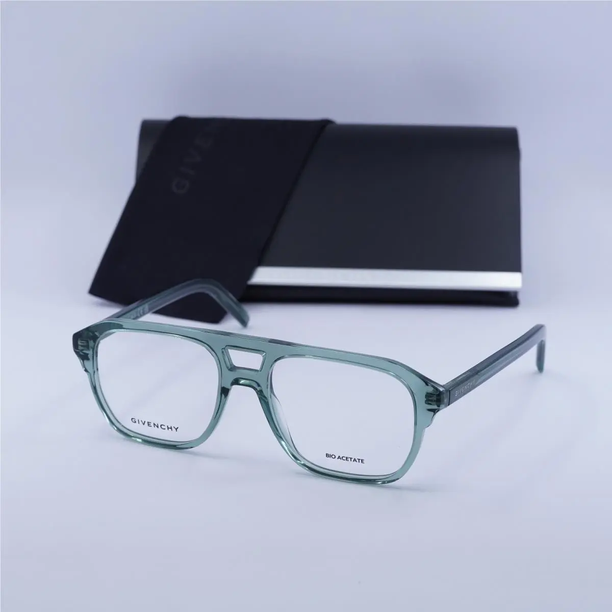 GV50035I 093 Shiny Light Green 53mm Eyeglasses by Givenchy