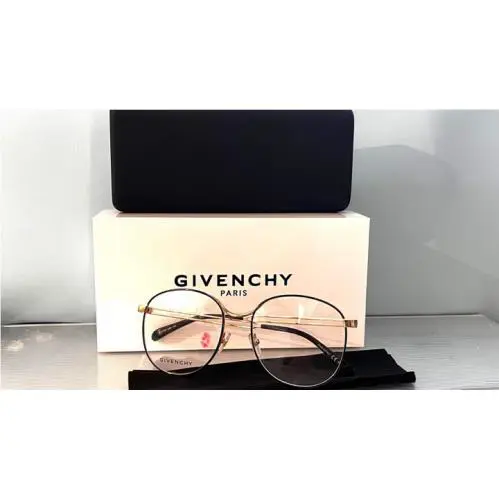 Givenchy GV 0107 Lks Round Black Gold Frame Eyeglasses 12