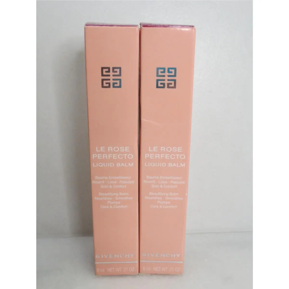 LE Rose Perfecto Liquid Balm 25 Free Red 0.21 OZ Boxed Lot OF 2 by Givenchy