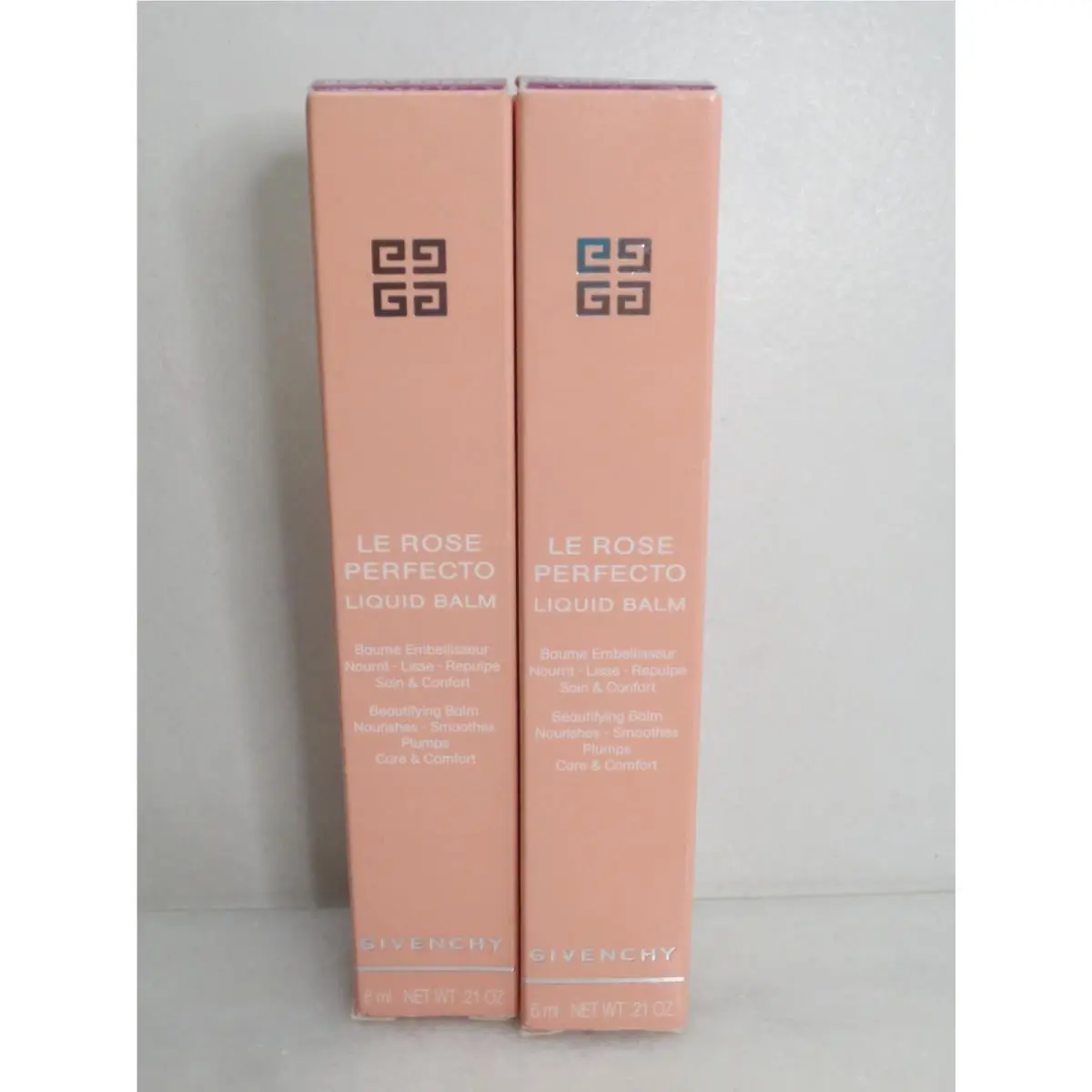 LE Rose Perfecto Liquid Balm 22 Berry Break 0.21 OZ Boxed Lot OF 2 by Givenchy
