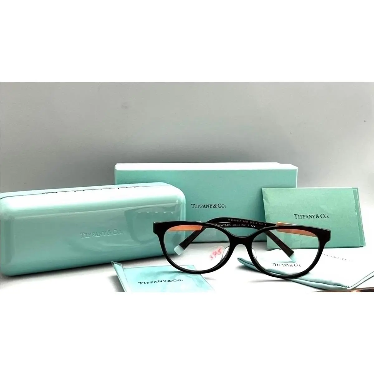 Tiffany Co TF2203-B-F 8001 Panto Black Gold Eyeglasses 276