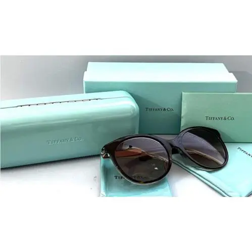 Tiffany Co TF4175-B-F 8286/13B Panto Havana Green Sunglasses 310