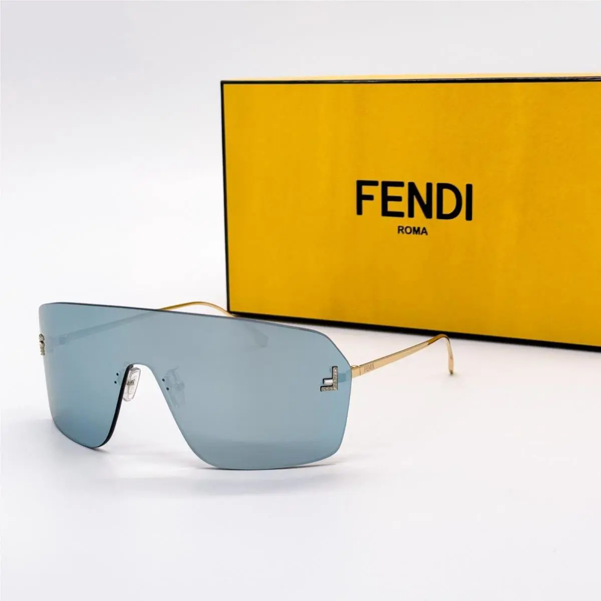 Fendi Sunglasses FE4121US 30X Gold Women Eyewear Fendi