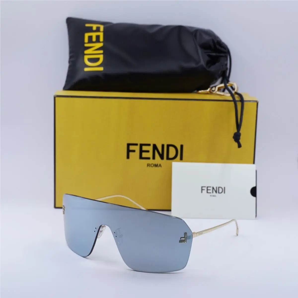 Fendi FE4121US 30X Endura Gold/blue Mirror 139-0-120 Sunglasses