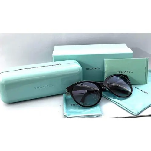 Tiffany Co TF4175-B-F 8285/9S Panto Blue Gold Sunglasses 316