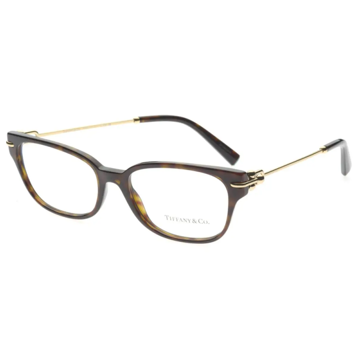 Tiffany Co Eyeglasses TF 2262 8015 52-17 140 Havana Tortoise Gold Frames