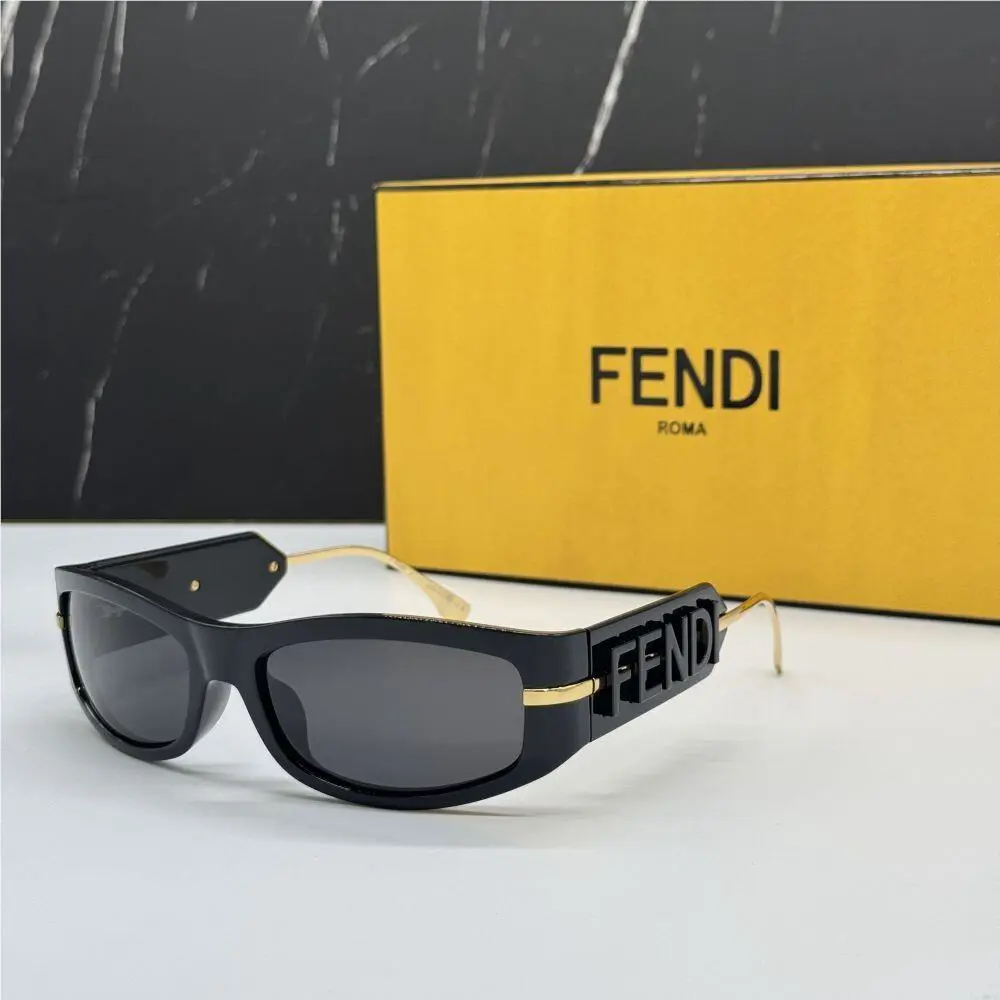 FE40120I 01A Fendi Sunglasses Shiny Black Women Eyewear Fendi
