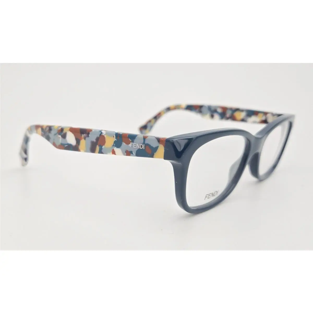 Fendi Eyeglasses FF 0206 Color 737 Blue Confetti Size 51 Square