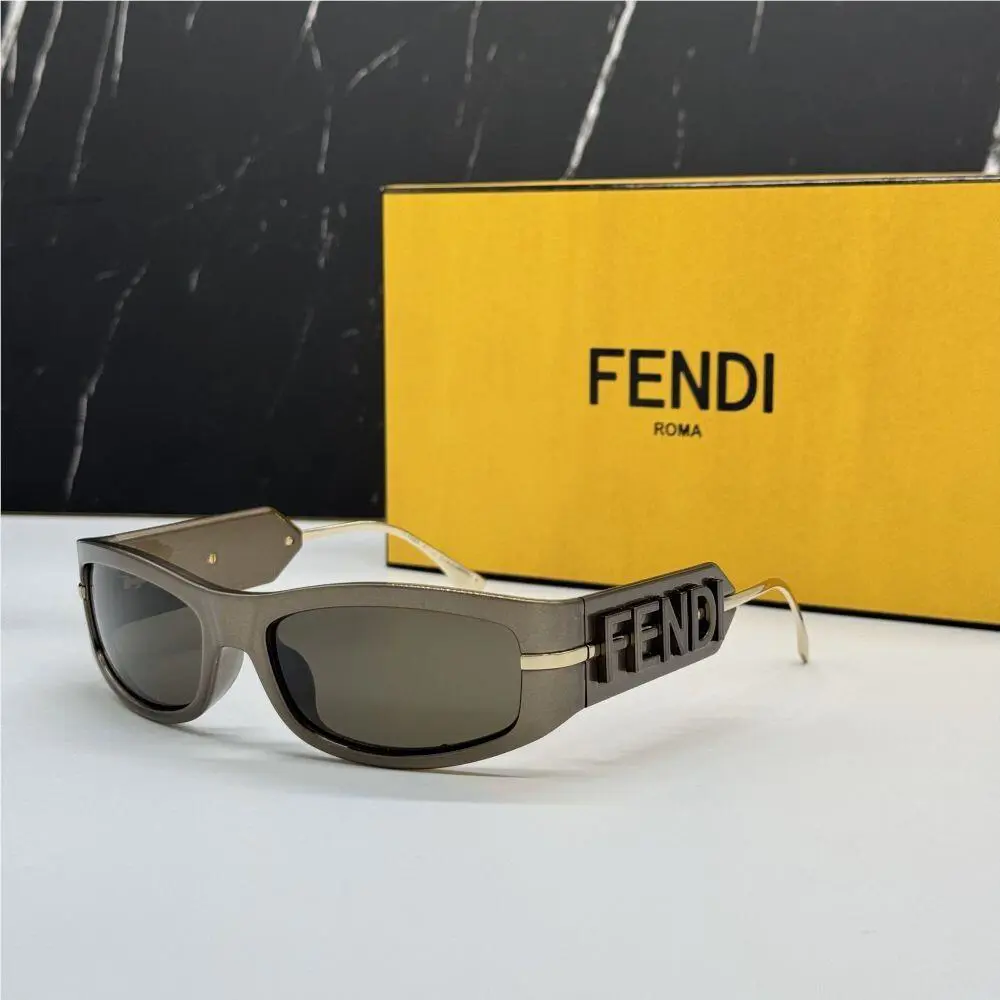 FE40120I 45E Fendi Sunglasses Shiny Brown Women Eyewear Fendi