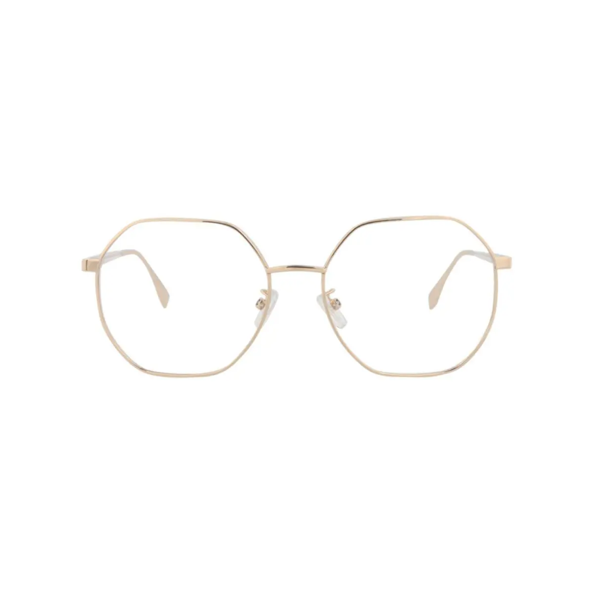 Womens Round/oval Gold Gold Transparent Fashion Designer Eyewear by Fendi