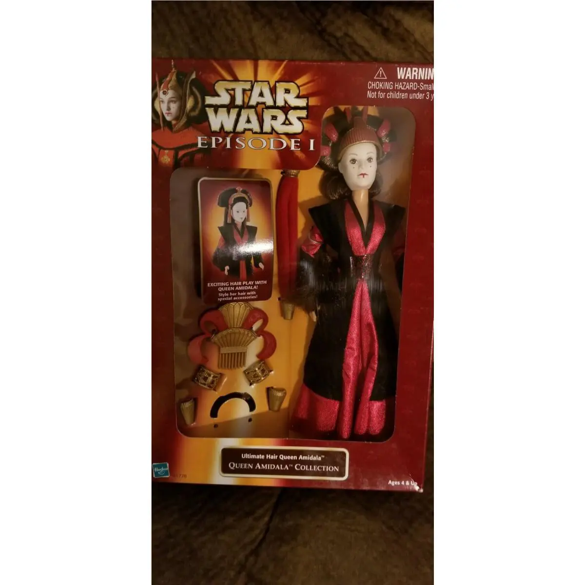 Star Wars Episode 1 Ultimate Hair Queen Amidala Collection 1998