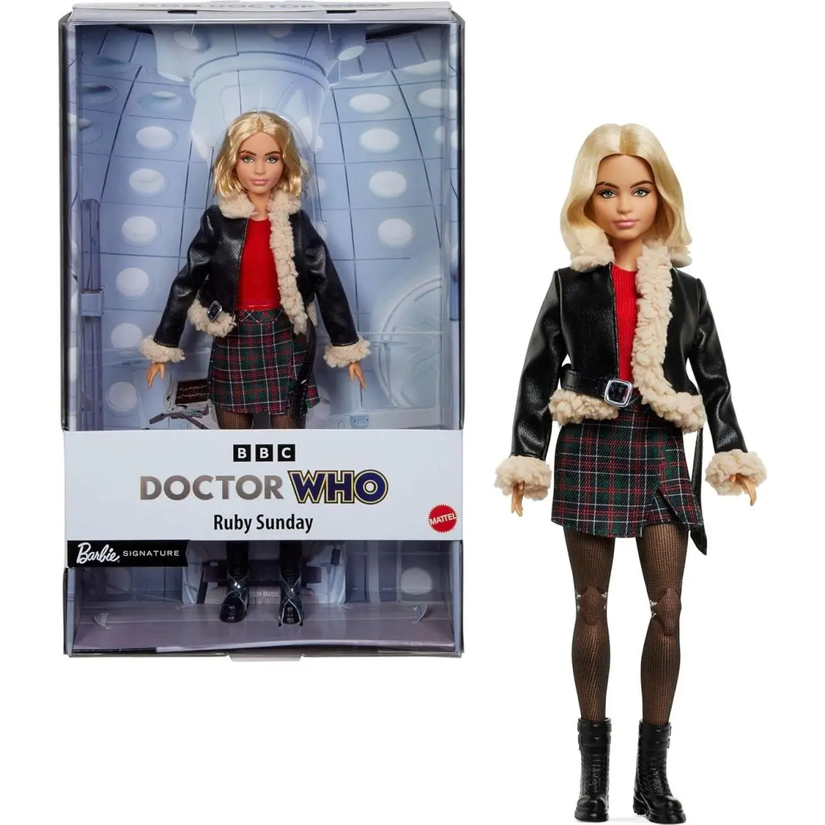 Barbie Signature Doctor Dr Who Ruby Sunday with Shipper IN Stock HRM78-9993