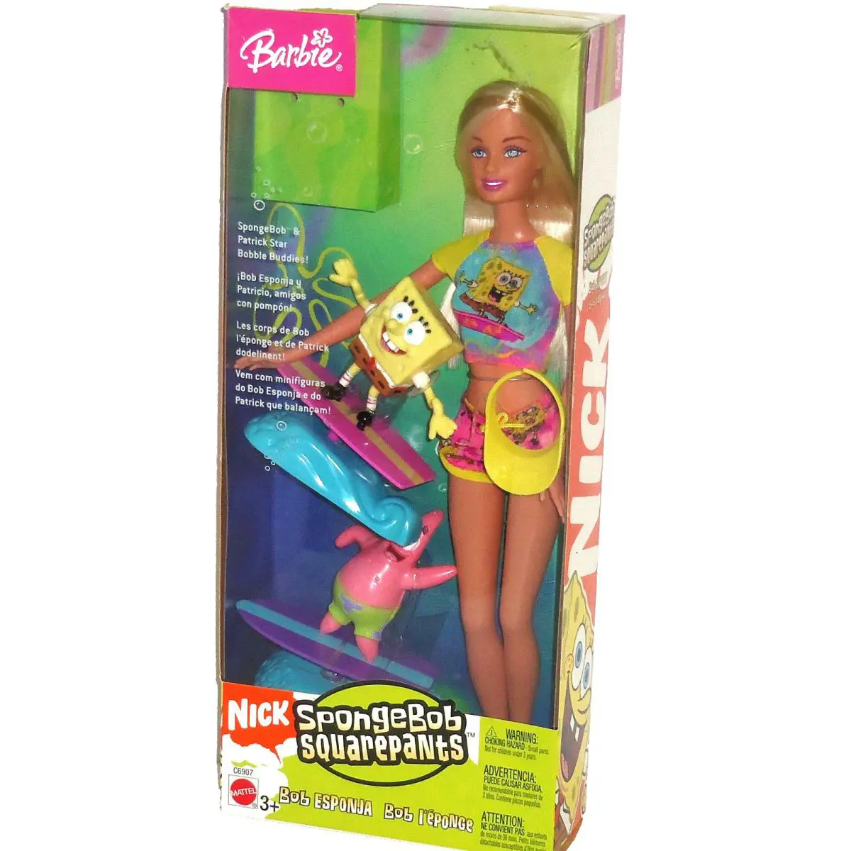 Spongebob Squarepants Barbie Doll Patrick Star Bobbie Buddies 2004 Nrfb Nick Vtg
