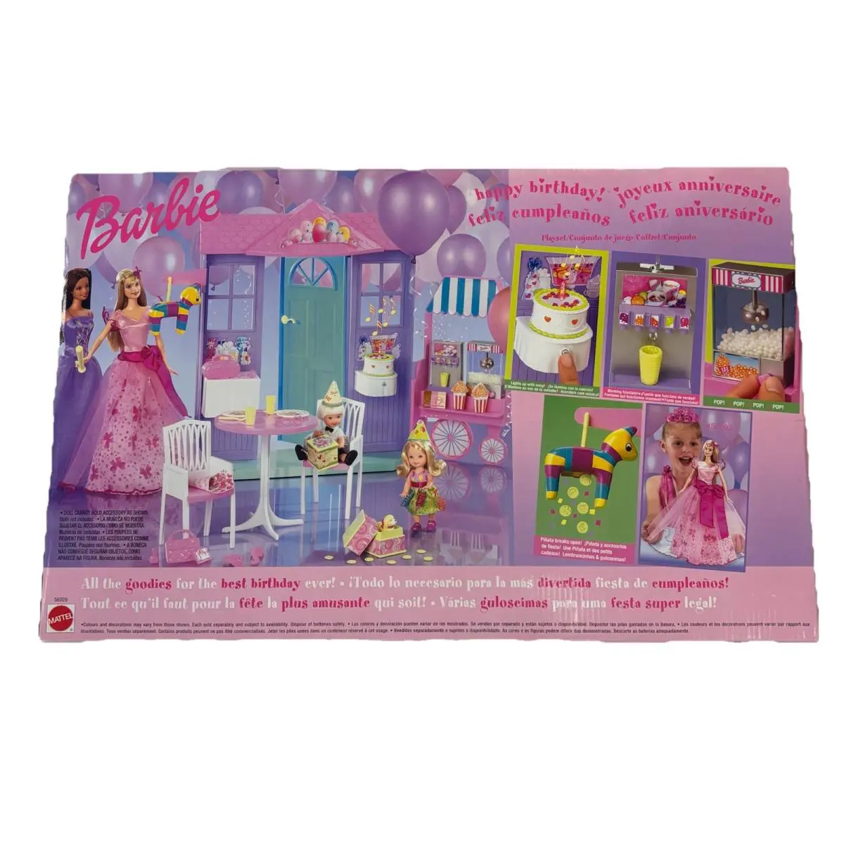 Barbie Happy Birthday Set 2002 Playset Cake Vintage