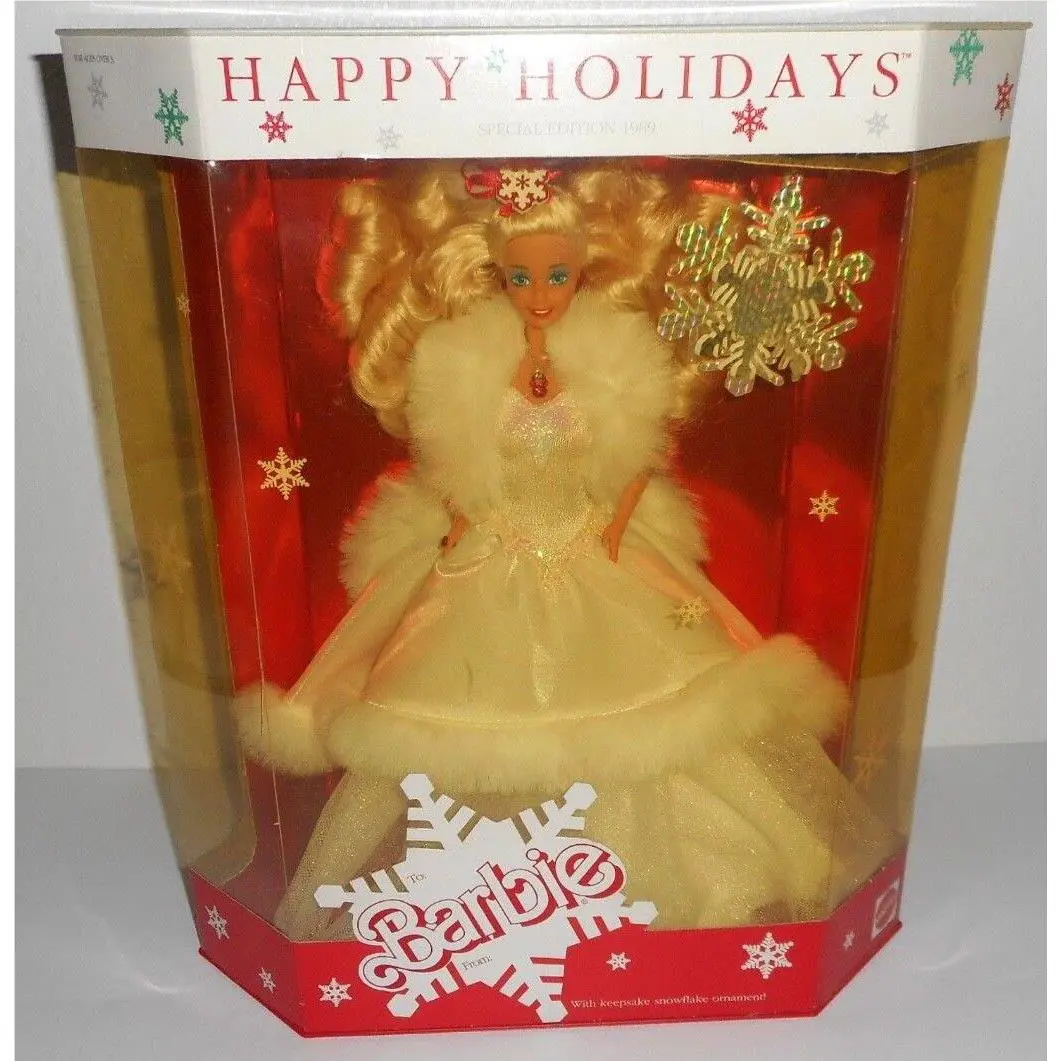 Happy Holidays 1989 Barbie Doll Special Edition Keepsake Snowflake Ornament