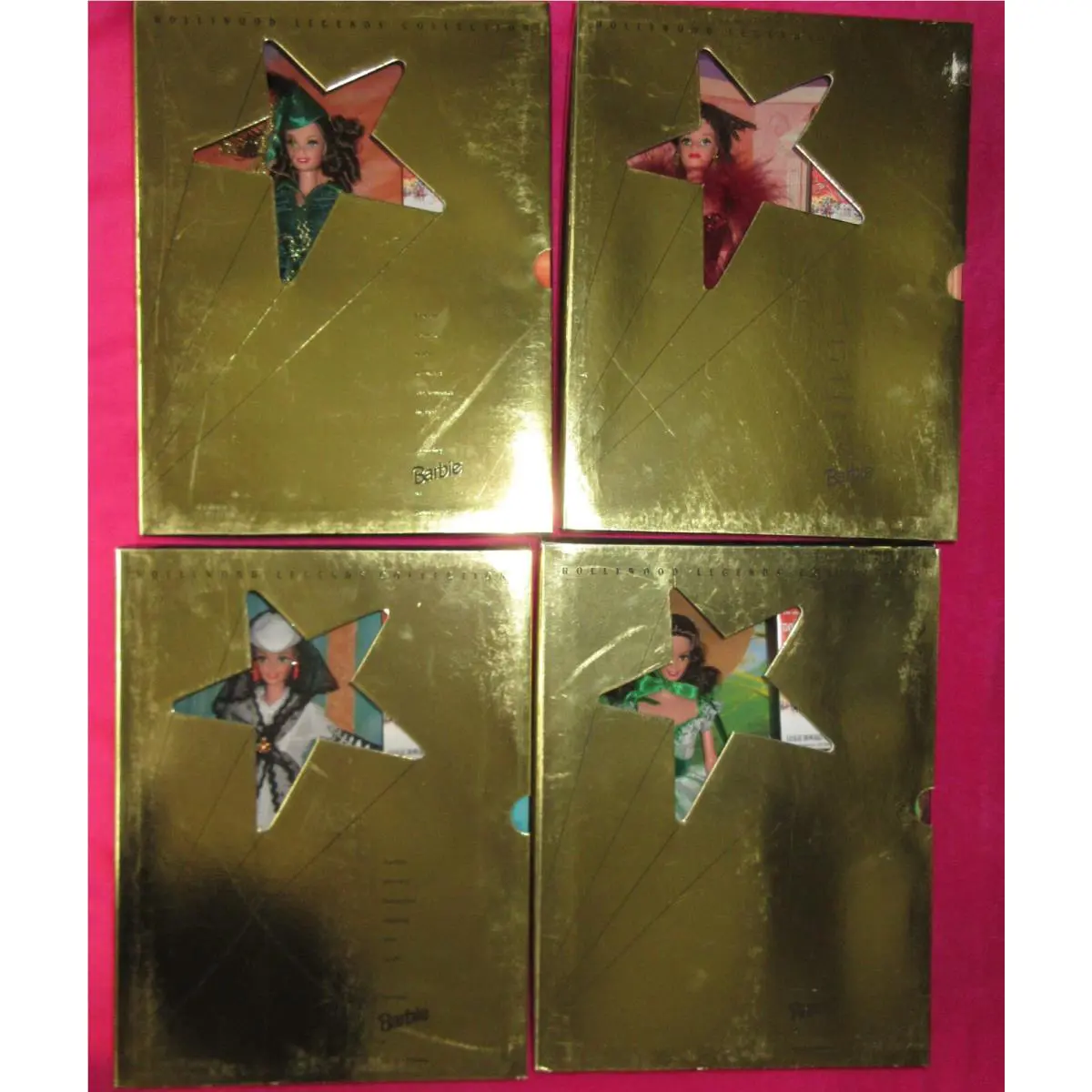 4 Mattel Barbie Dolls Gone with The Wind Scarlett O`hara Hollywood Legends