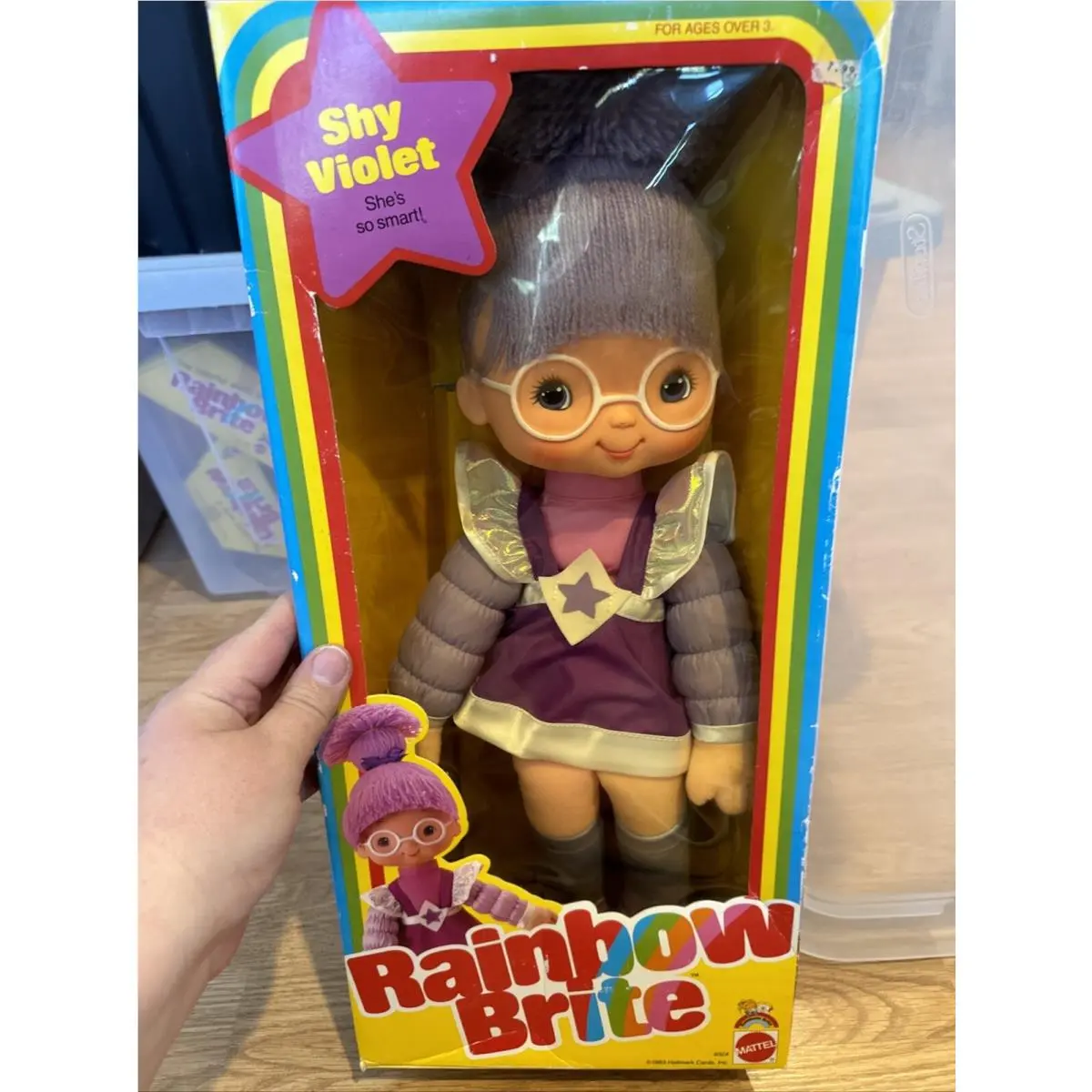 Vintage Rainbow Brite Shy Violet 18” Doll 1983 Mattel . Mint/bnib