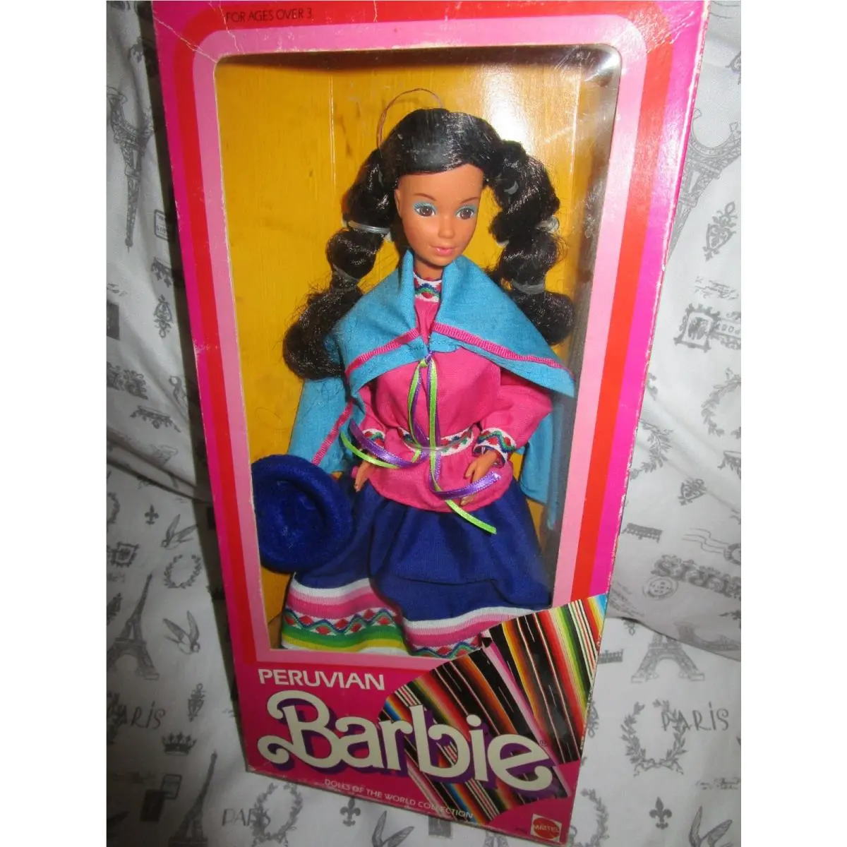 1985 Dolls of The World Peruvian Barbie Mattel 2995 Nrfb