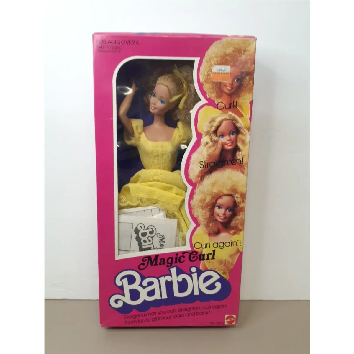 Vintage 1981 Magic Curl Barbie Doll Mattel Blonde IN Box 3856